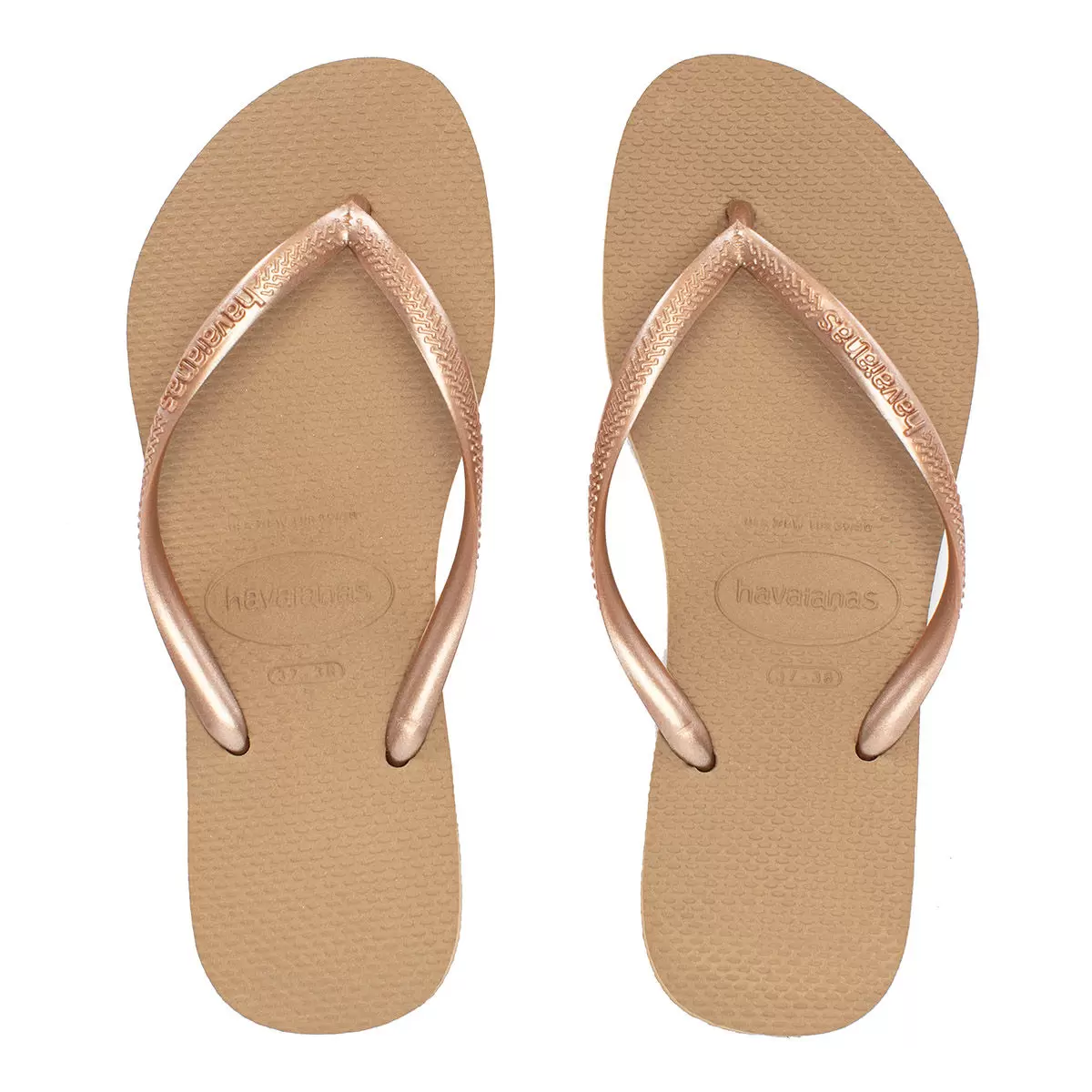 Havaianas 女夾腳拖鞋 玫瑰金