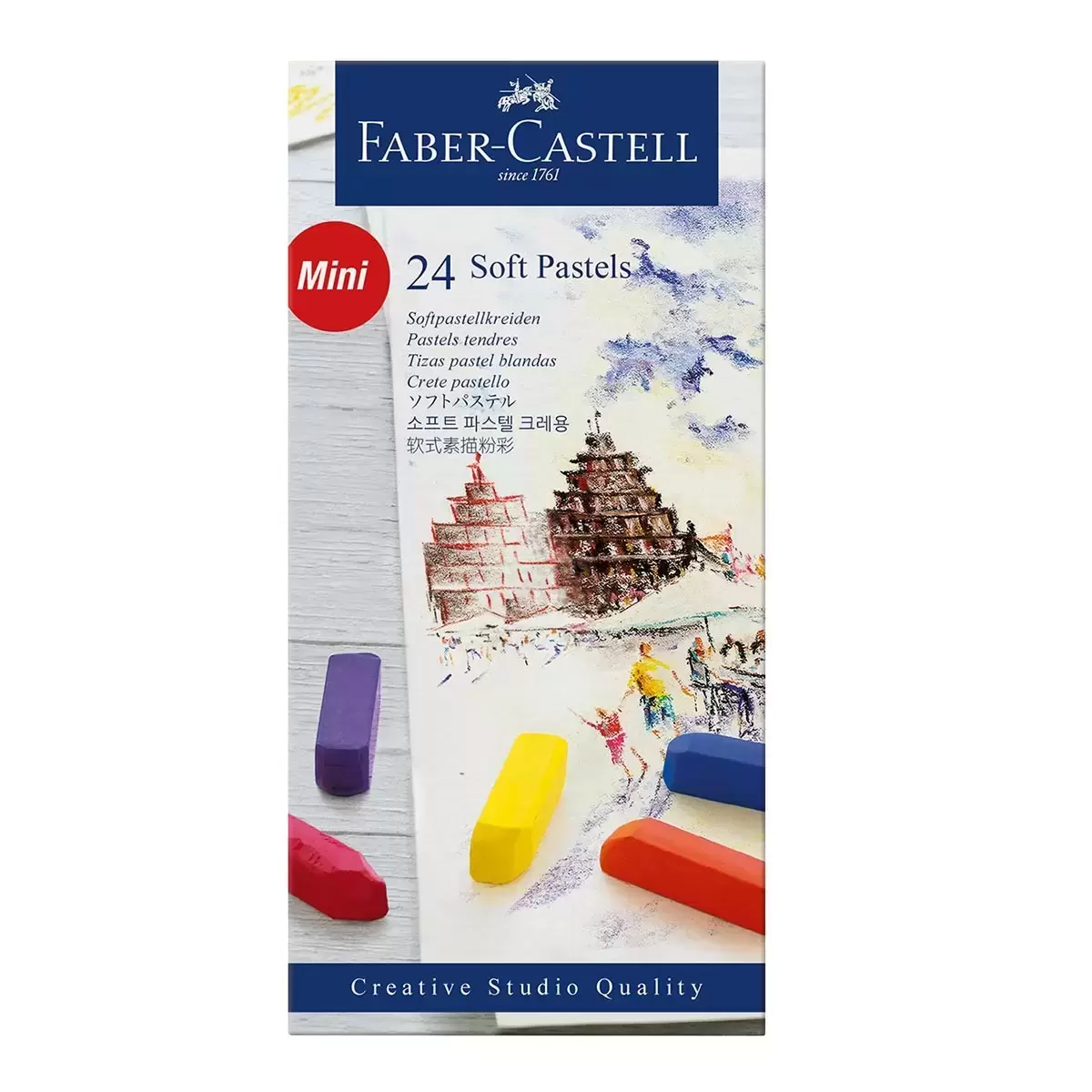 Faber-Castell 輝柏創意工坊軟性粉彩條 24色