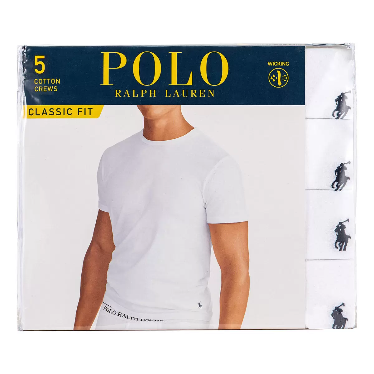 Polo Ralph Lauren 男短袖圓領內衣五件組