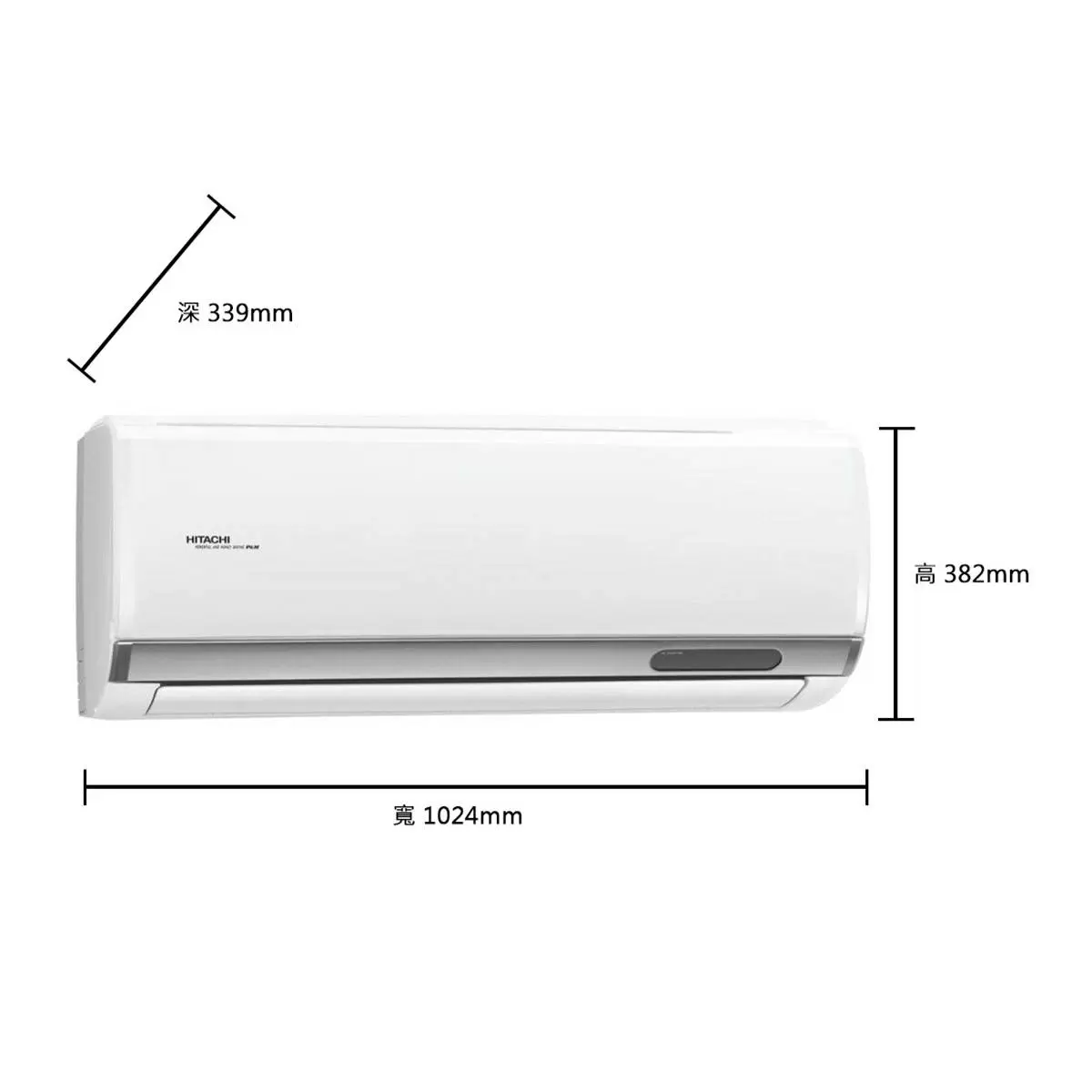 日立 6-7坪 4.1kW 頂級系列變頻冷暖一對一分離式冷氣 含運費及基本安裝