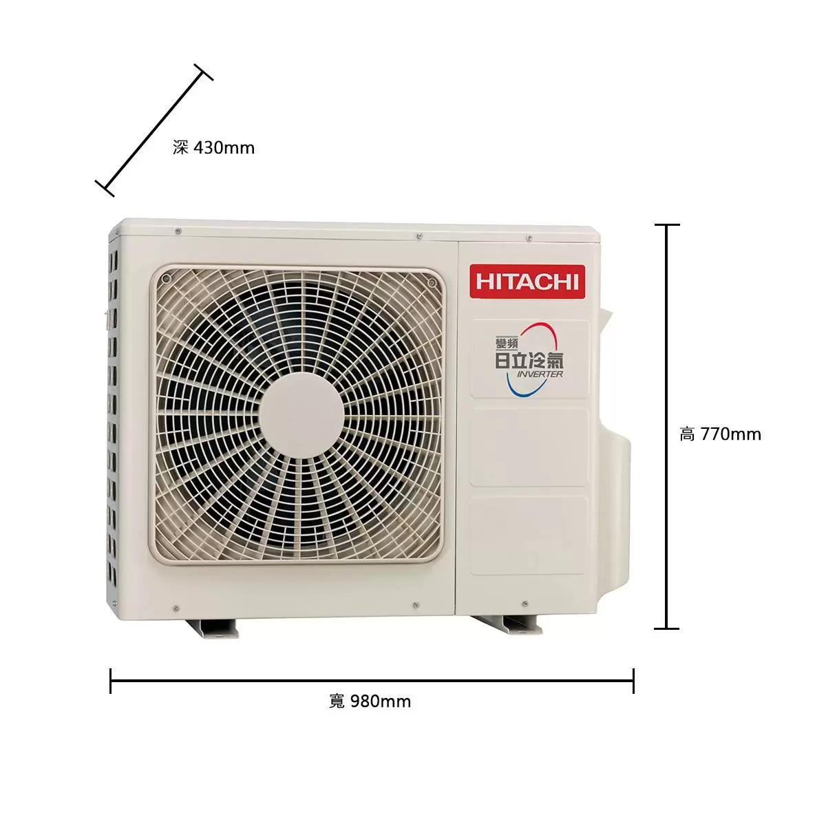 日立 5-6坪 3.6KW 頂級系列變頻冷暖一對一分離式冷氣 含運費及基本安裝