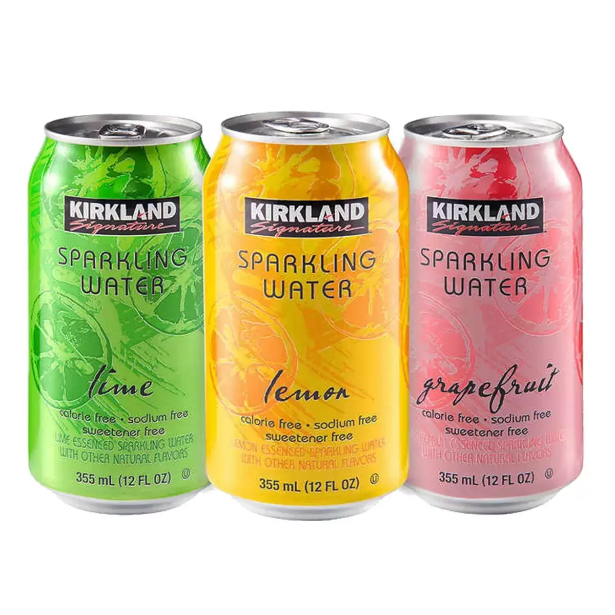 Kirkland Signature 科克蘭 水果風味氣泡水 355毫升 X 35入