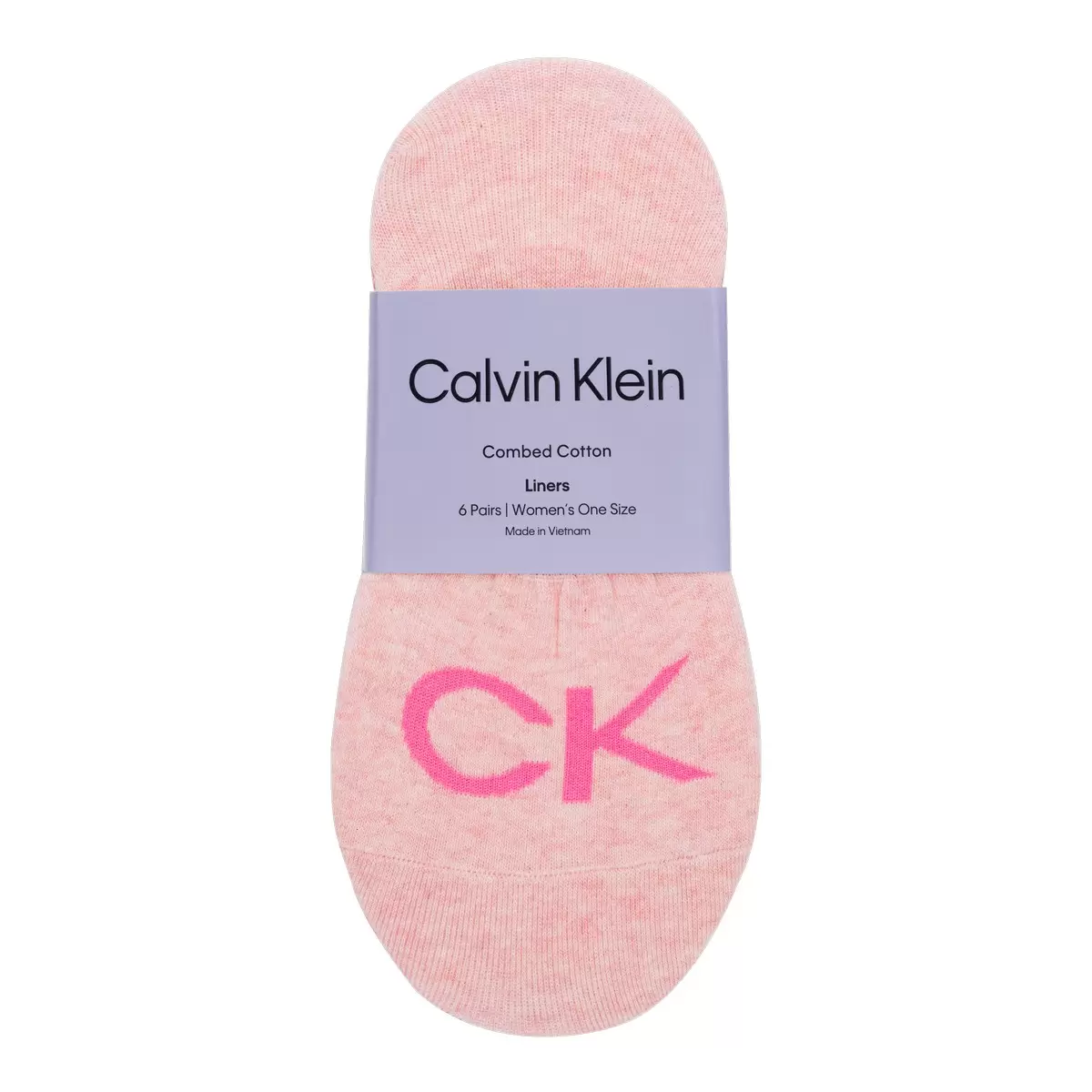 Calvin Klein 女船型襪6入組 粉色組合