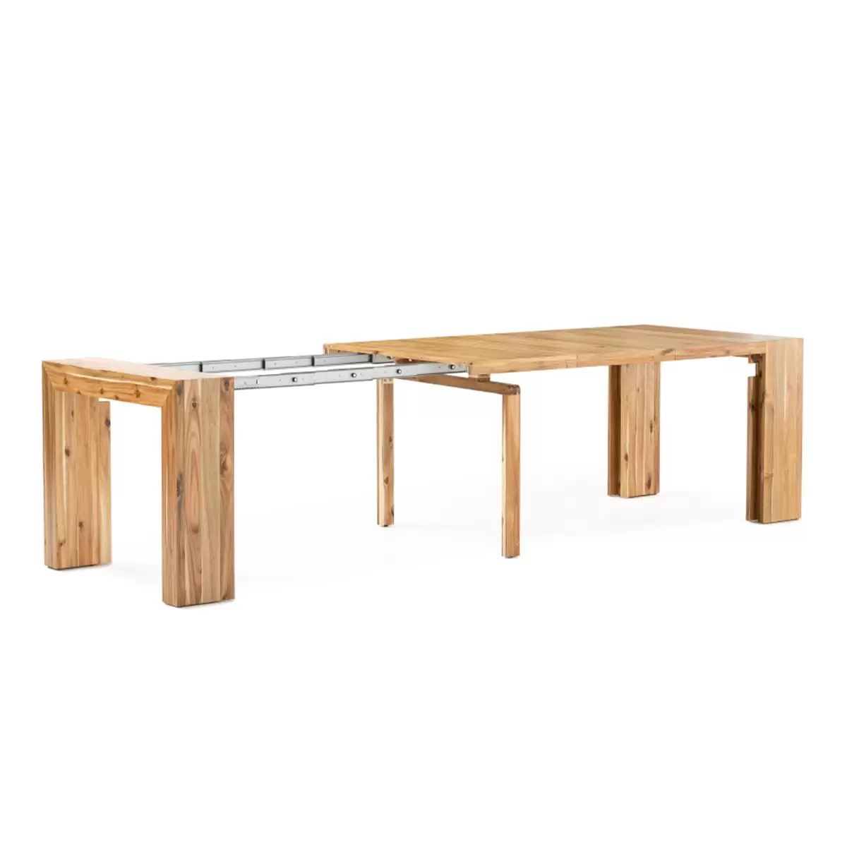 Transformer Table 可延伸式餐桌椅組 淺咖啡色