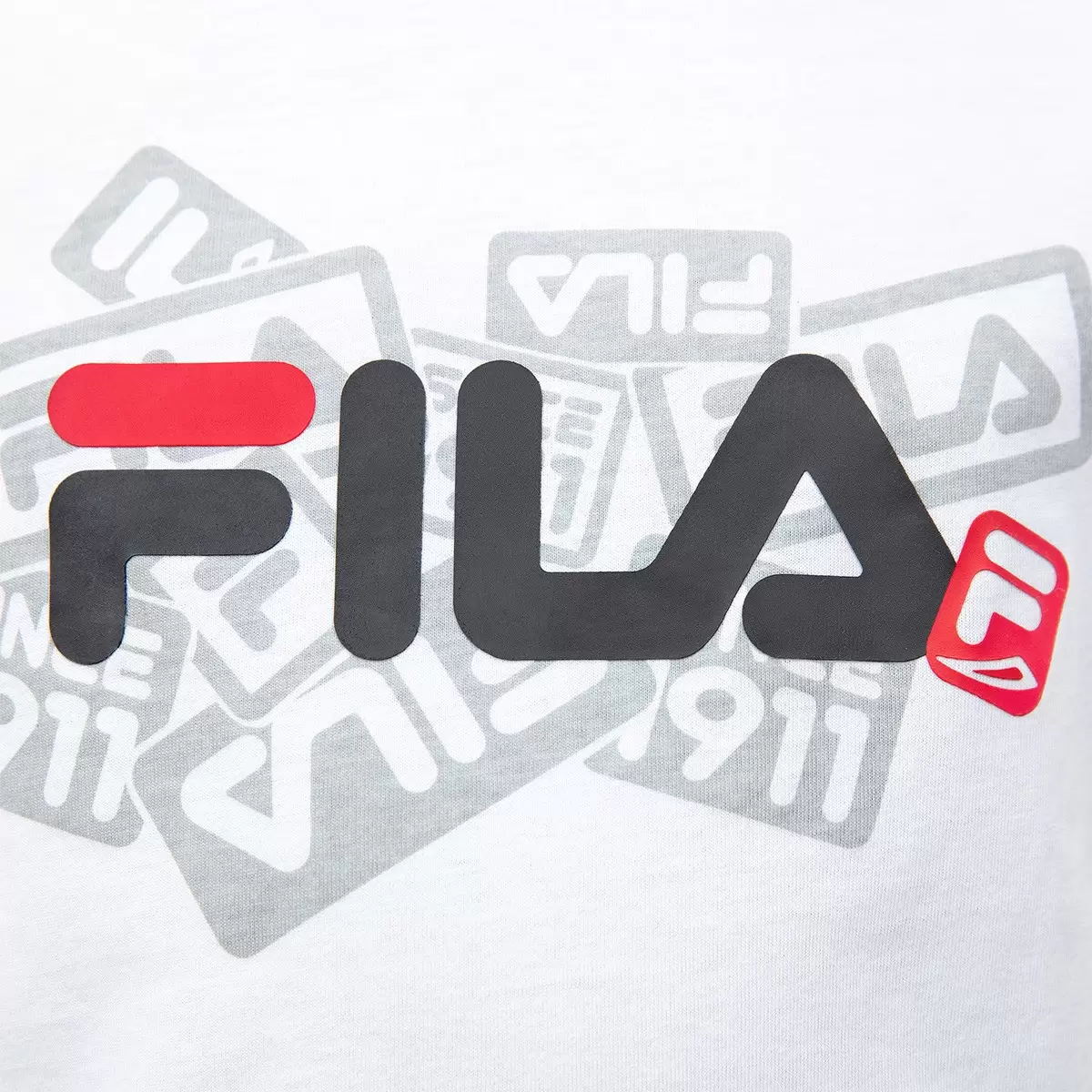 Fila 兒童上衣短褲兩件組 黑 XS