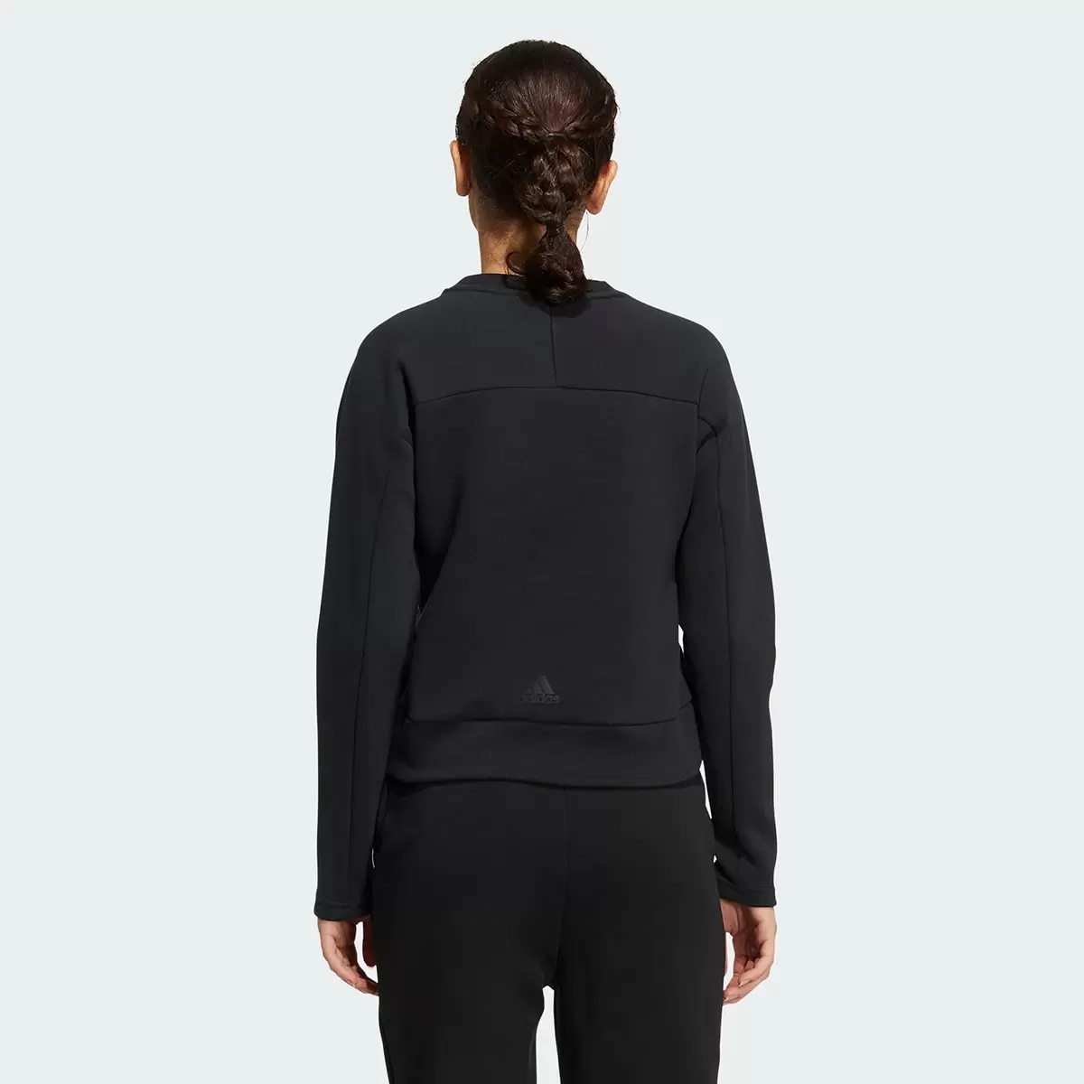 Adidas 女長袖上衣 黑 L