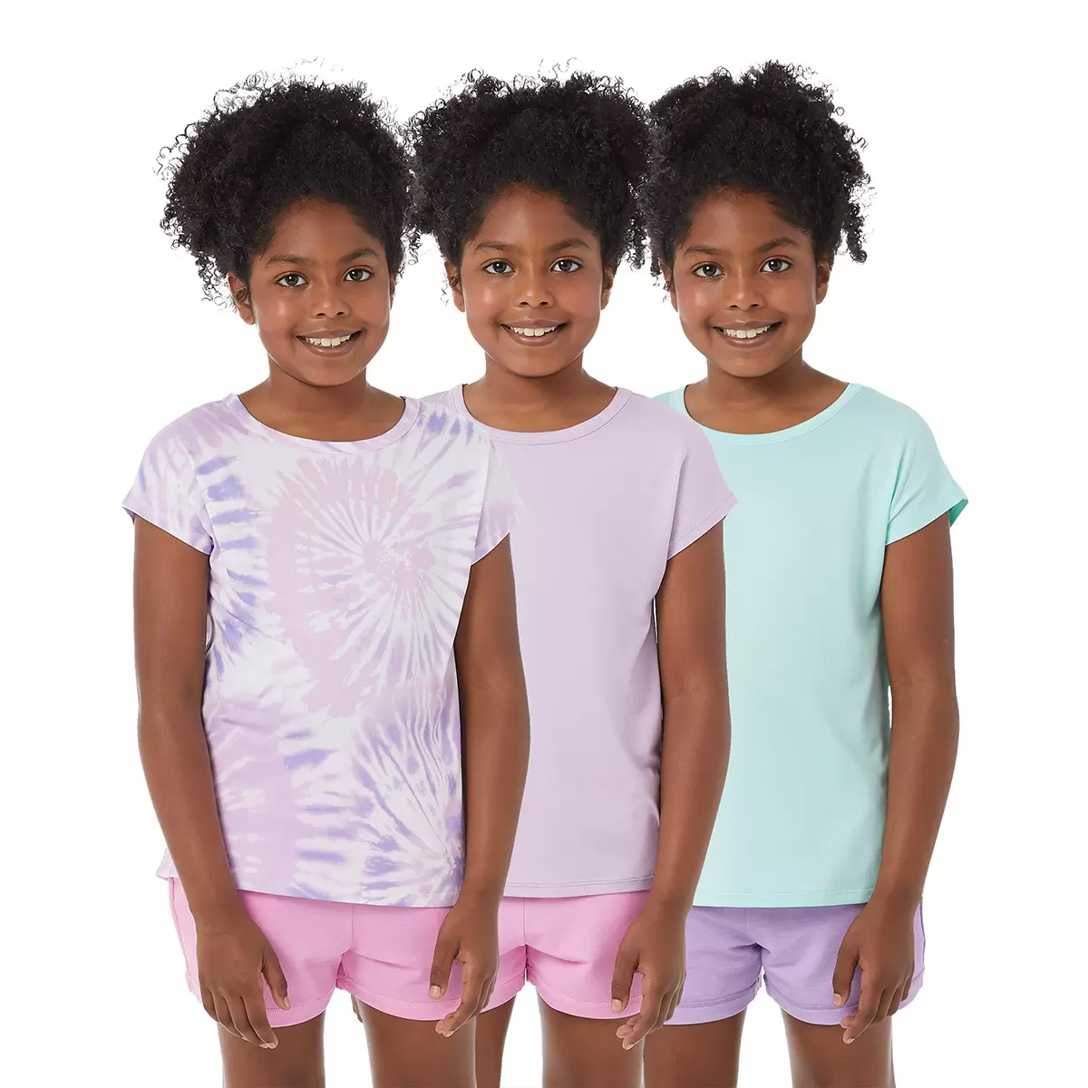 32 Degrees 兒童涼感T恤三件組 渲染紫 XS