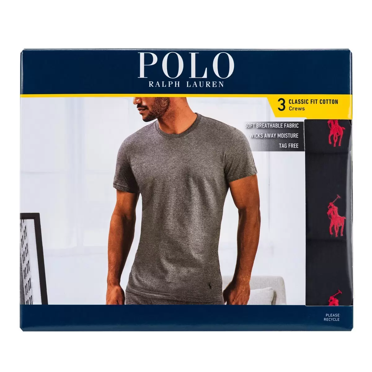 Polo Ralph Lauren 男短袖上衣三件組 黑