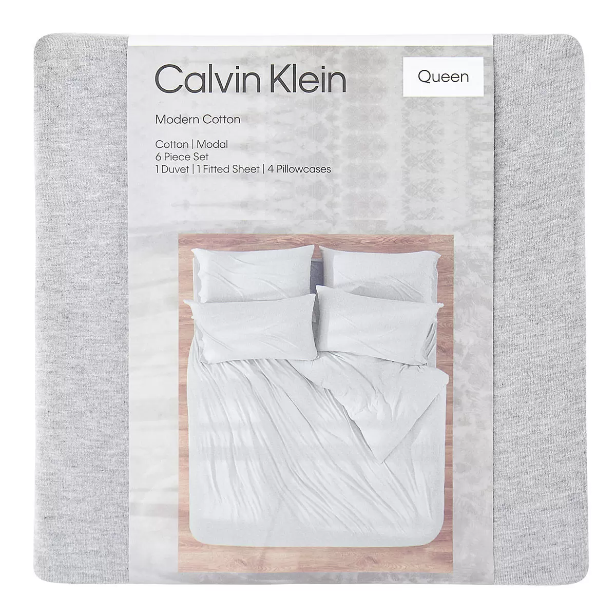 Calvin Klein 雙人素色床包六件組 152公分 X 190公分