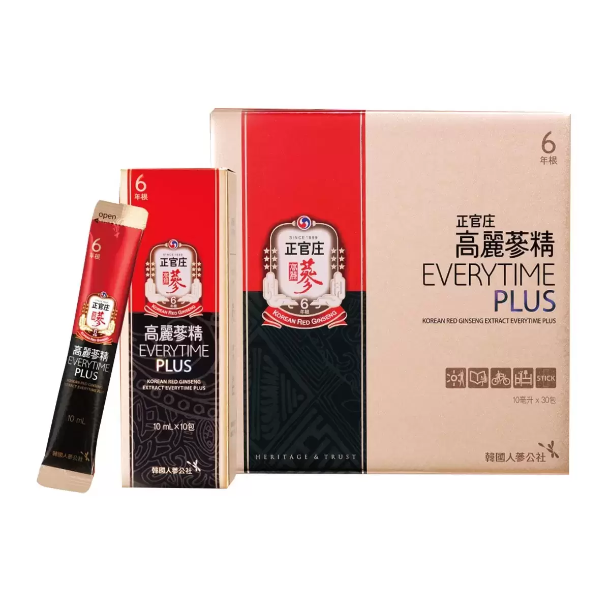 正官庄 高麗蔘精 EVERYTIME PLUS 10毫升 X 30包