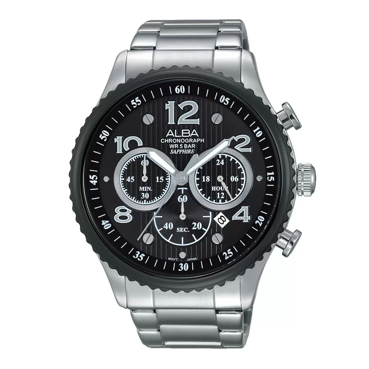 Alba 不鏽鋼錶帶男錶 VD53-X236D