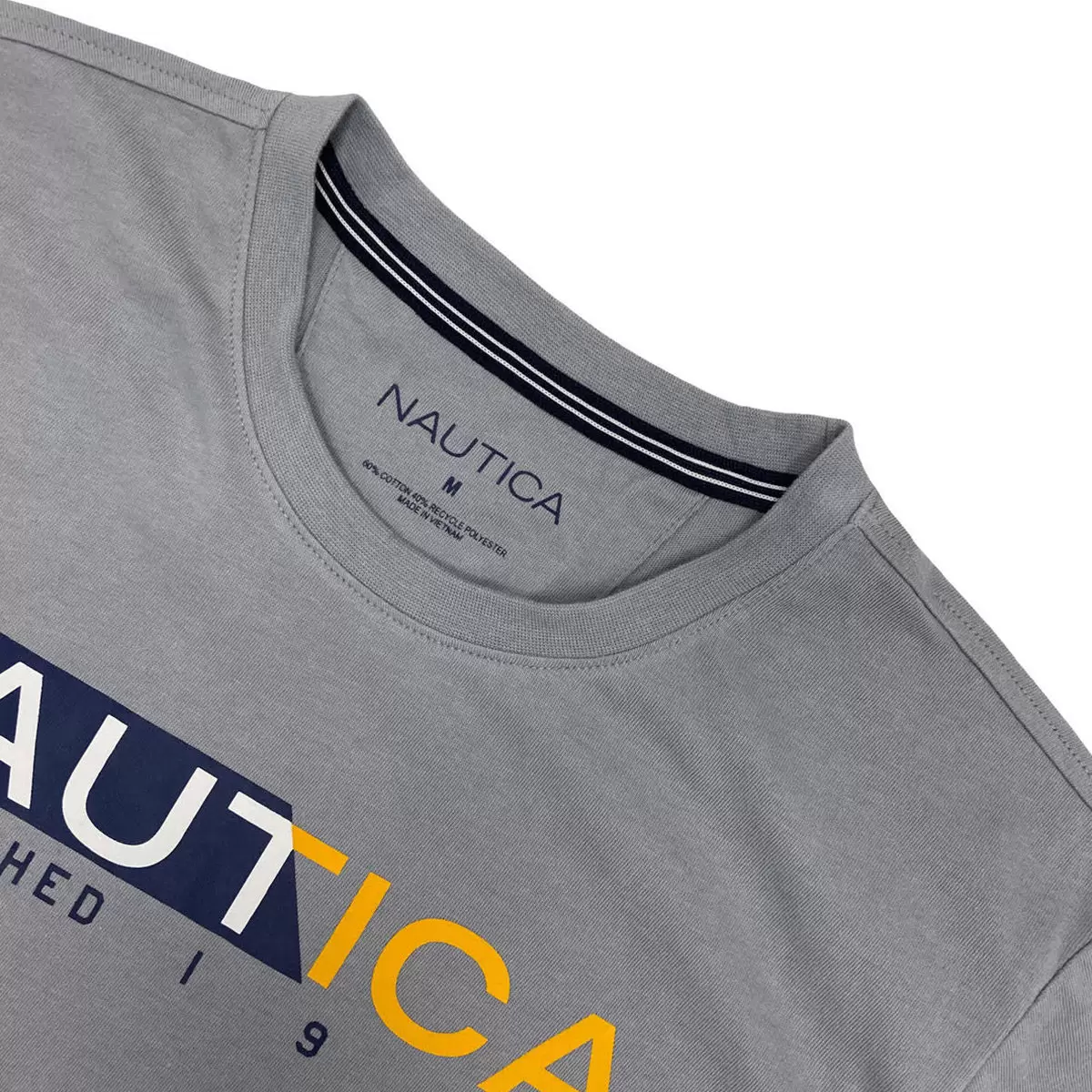 Nautica 男短袖印花上衣 灰