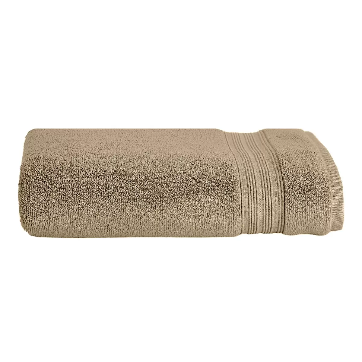Grandeur 印度低捻純棉加大浴巾 88公分 X 177 公分 灰褐色
