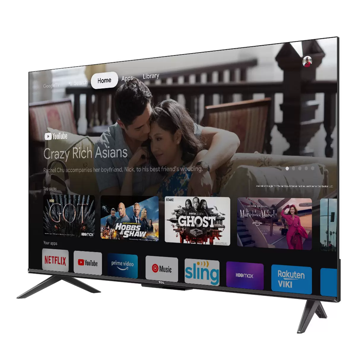 TCL 43吋 4K UHD Google TV 智能連網液晶顯示器不含視訊盒 43P735 7入組