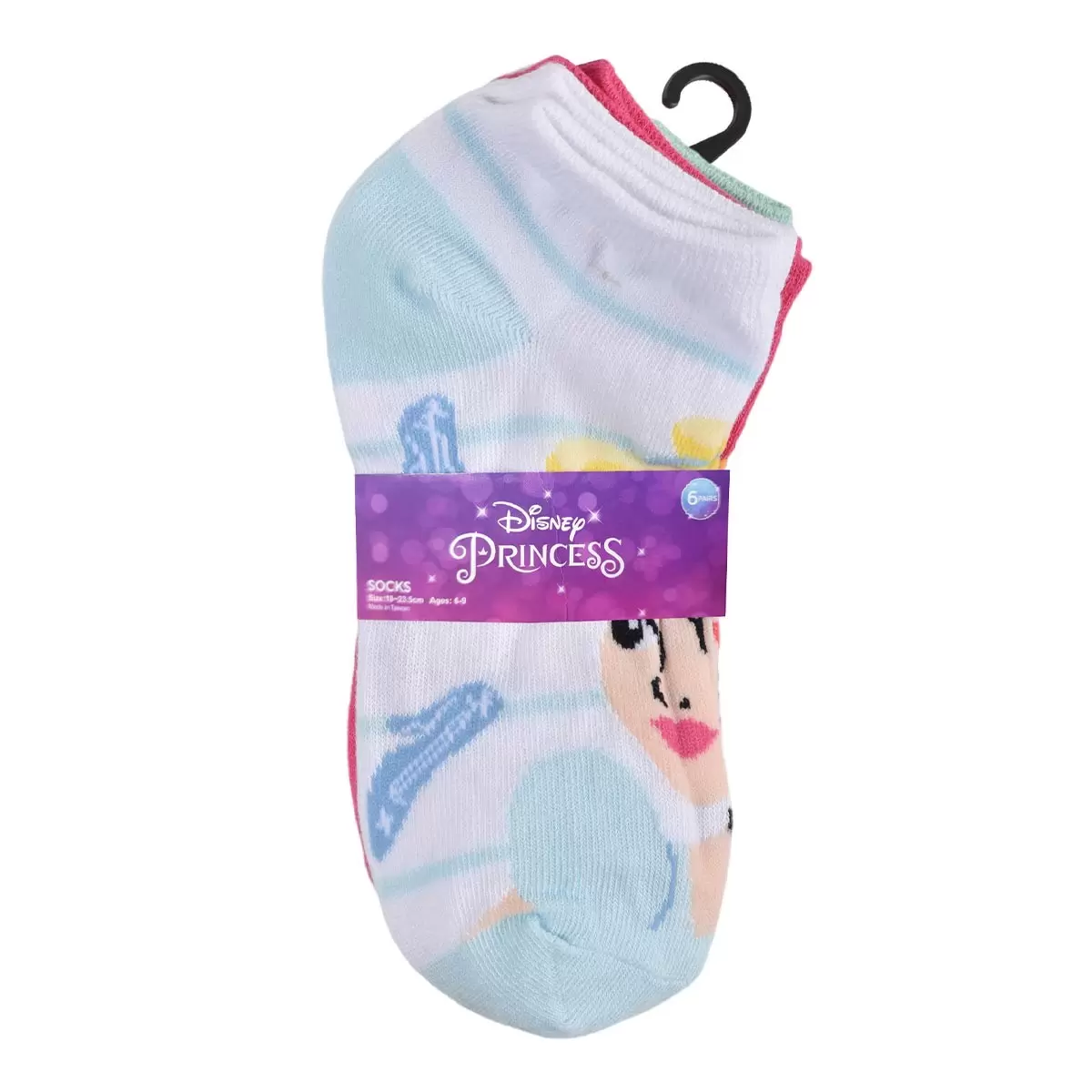 Disney 兒童襪子六雙組 Princess Pack B