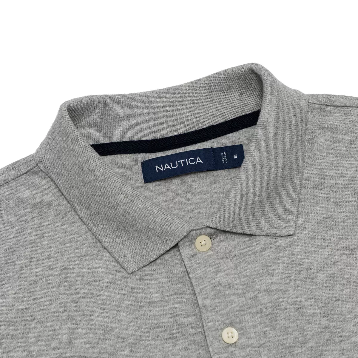 Nautica 男短袖Polo衫 淺灰 L