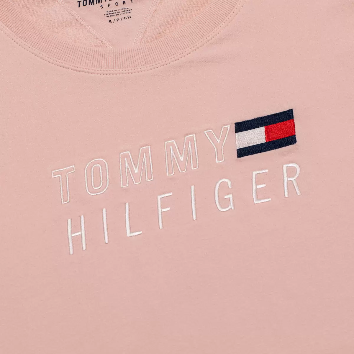 Tommy Hilfiger 女長袖圓領上衣 粉 XL