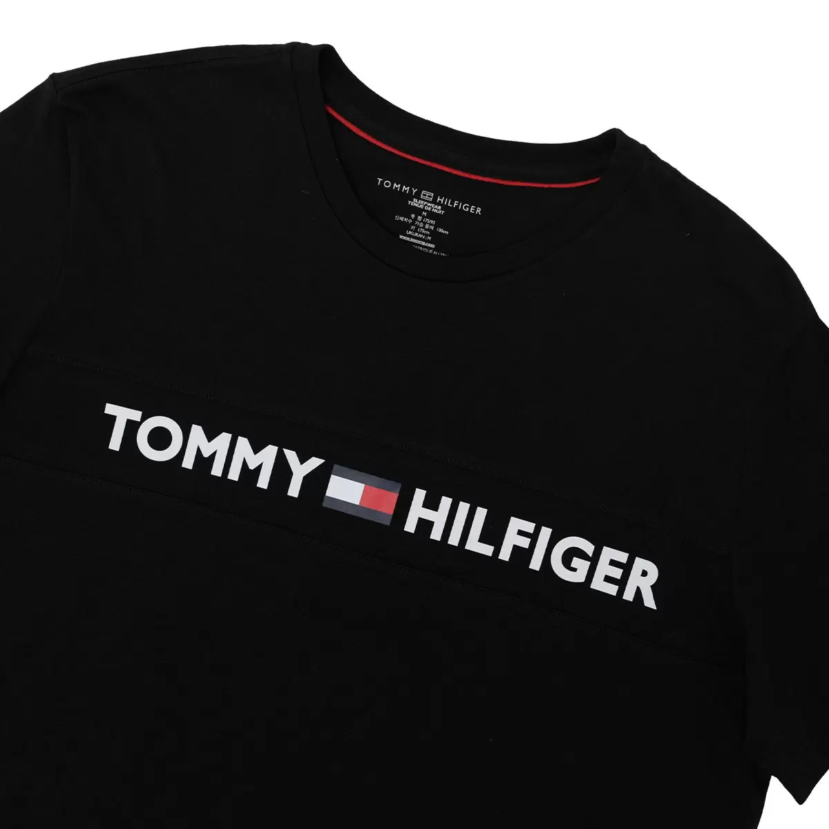 Tommy Hilfiger 男短袖標誌上衣 黑 S