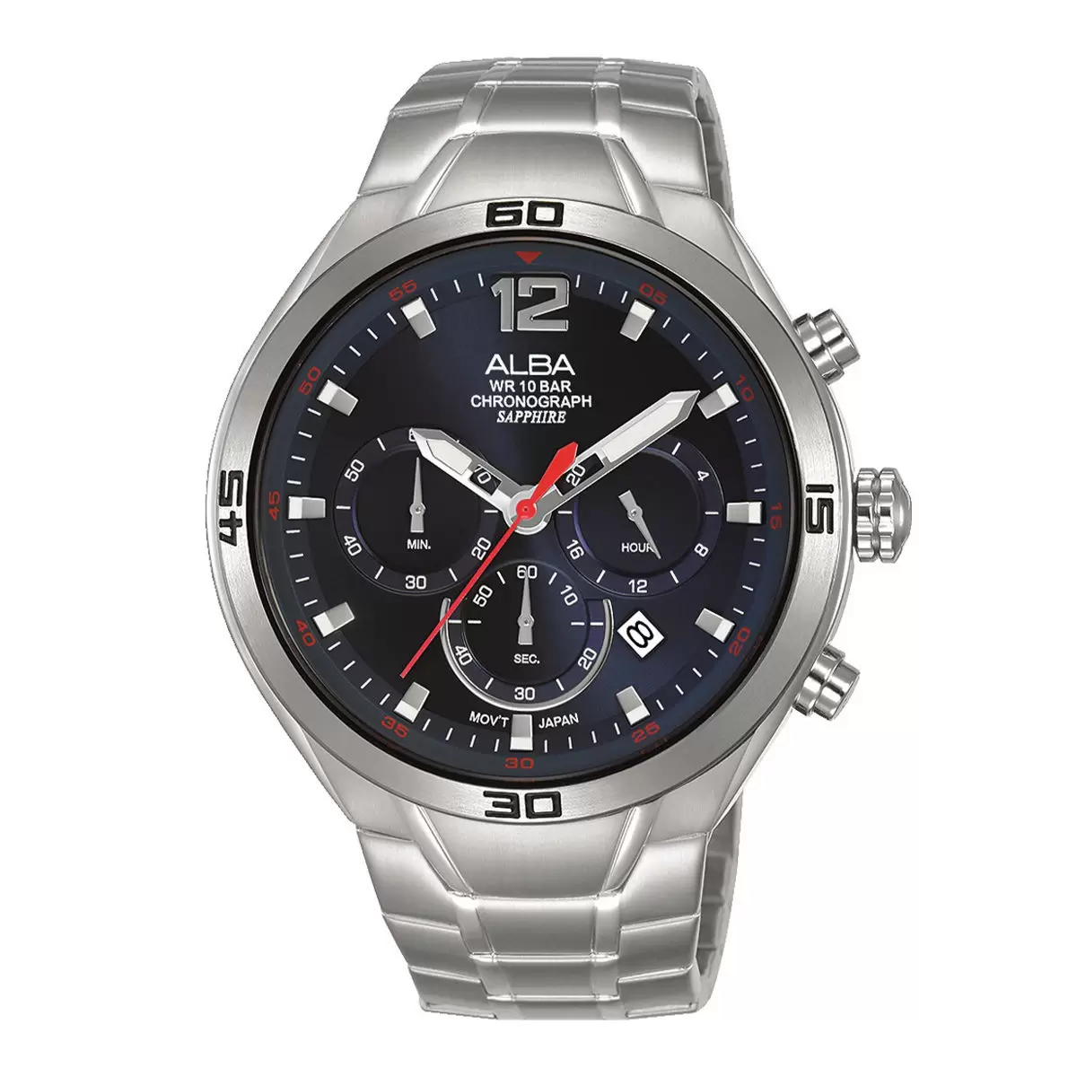 Alba 不鏽鋼錶帶男錶 #VD53-X353B