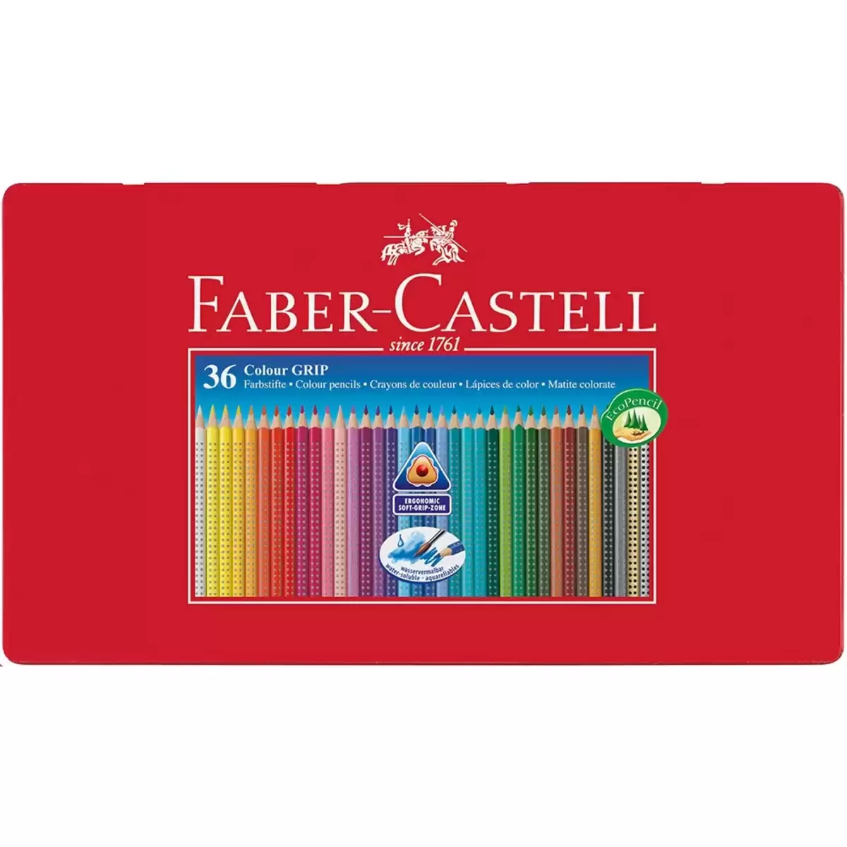 Faber-Castell 輝柏 德國進口握得住水彩色鉛筆 36入