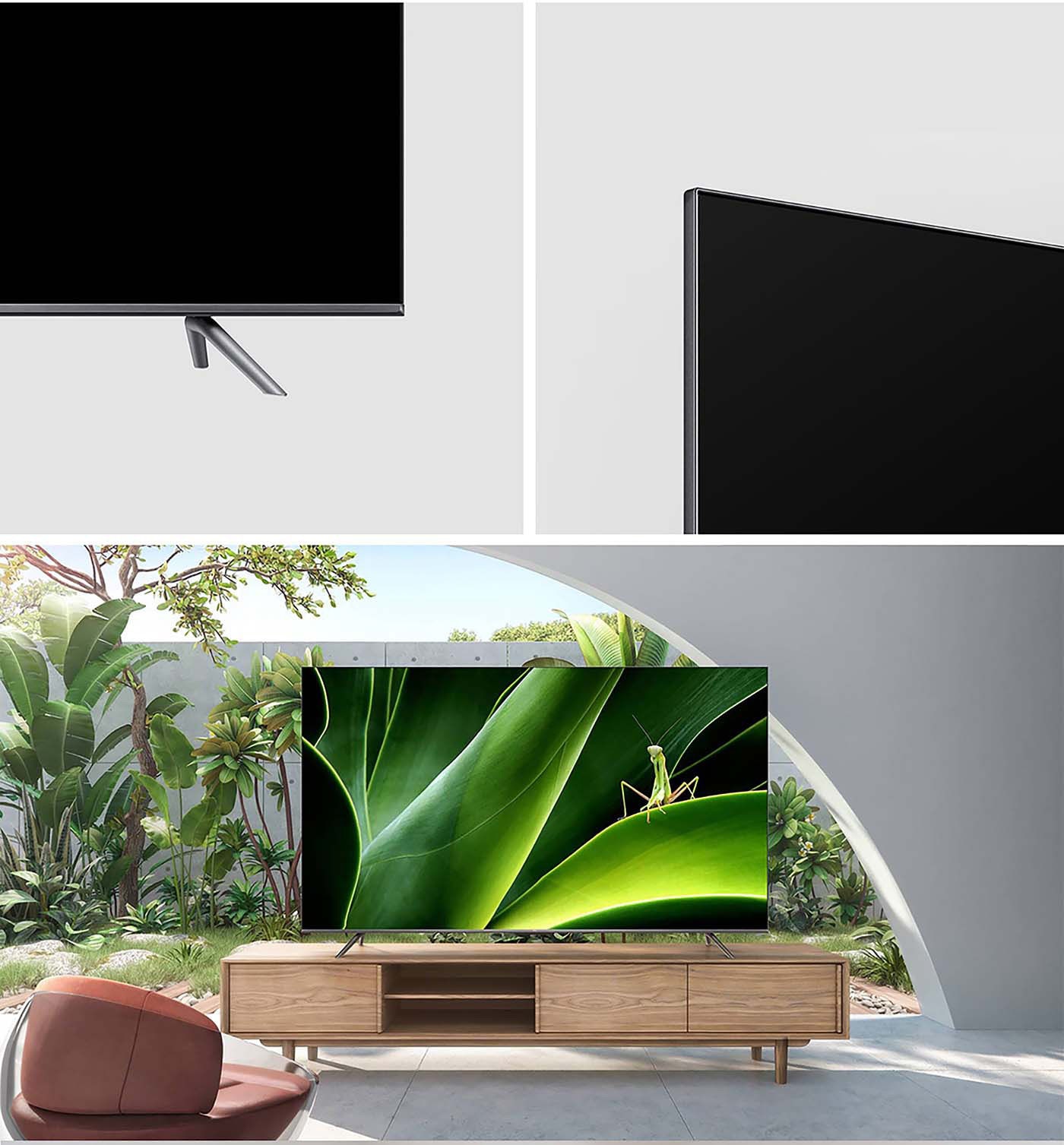 TCL 50吋 4K UHD Google TV 電視超越邊界超越限制，無邊設計提供更寬廣的視覺體驗，在所有動作中感覺恰到好處