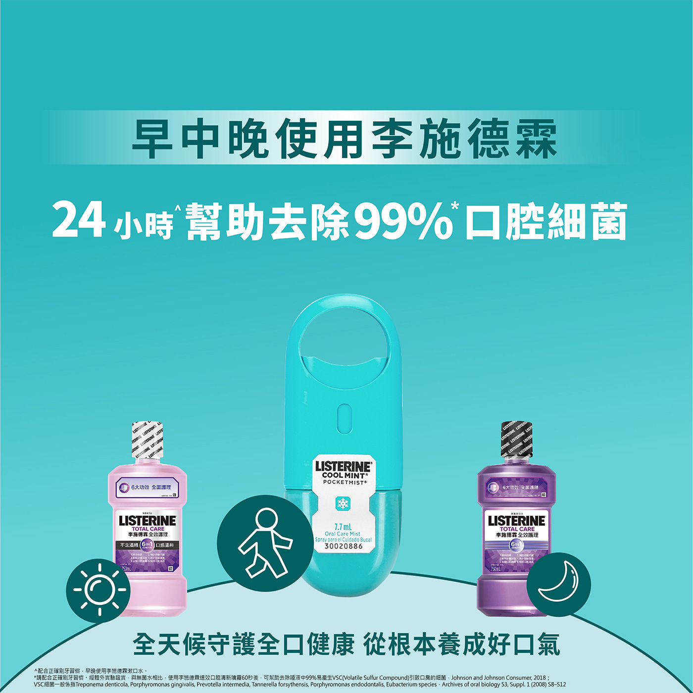 李施德霖 速效口腔清新噴霧 薄荷 7.7毫升，早中晚使用全天守護口腔健康，從根本養成好口氣