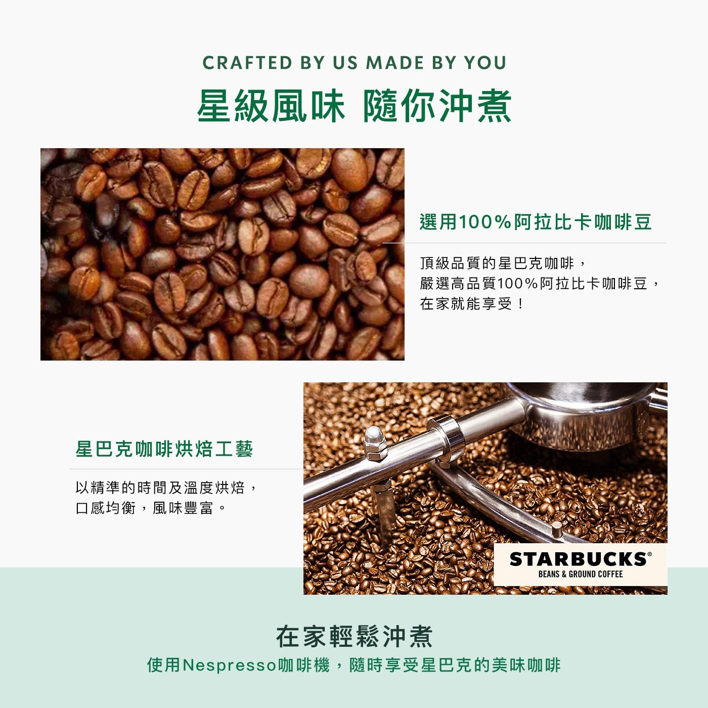 STARBUCKS 星巴克咖啡膠囊單一產區精選組 60顆 適用Nespresso膠囊咖啡機，口感圓潤滑順，帶有水果及特色堅果香氣。