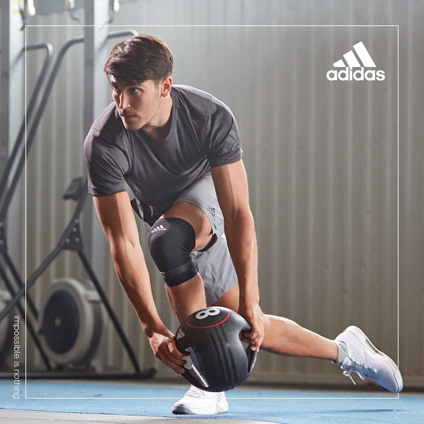 Adidas 彈力纏繞式訓練護帶完整保護肘/膝關節
