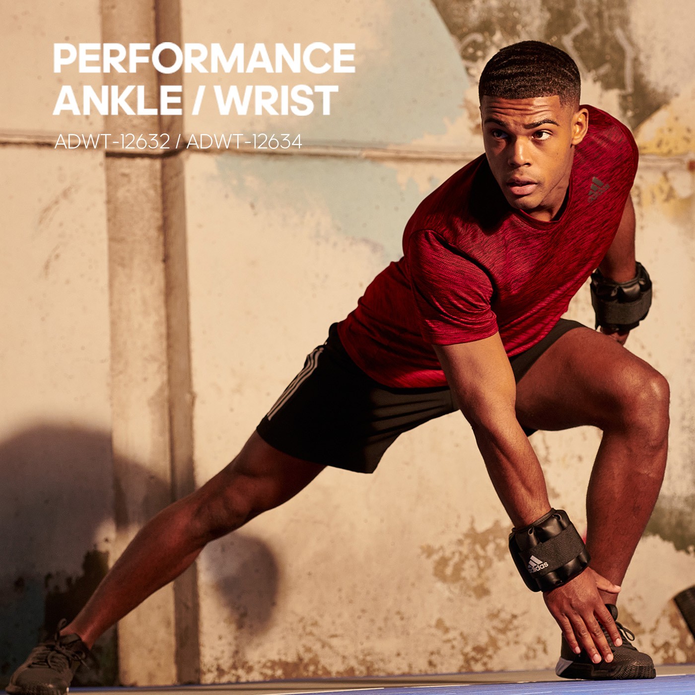 Adidas 可調式負重護腕/護踝 2公斤 X 2入可自由調整長度，適用所有身形