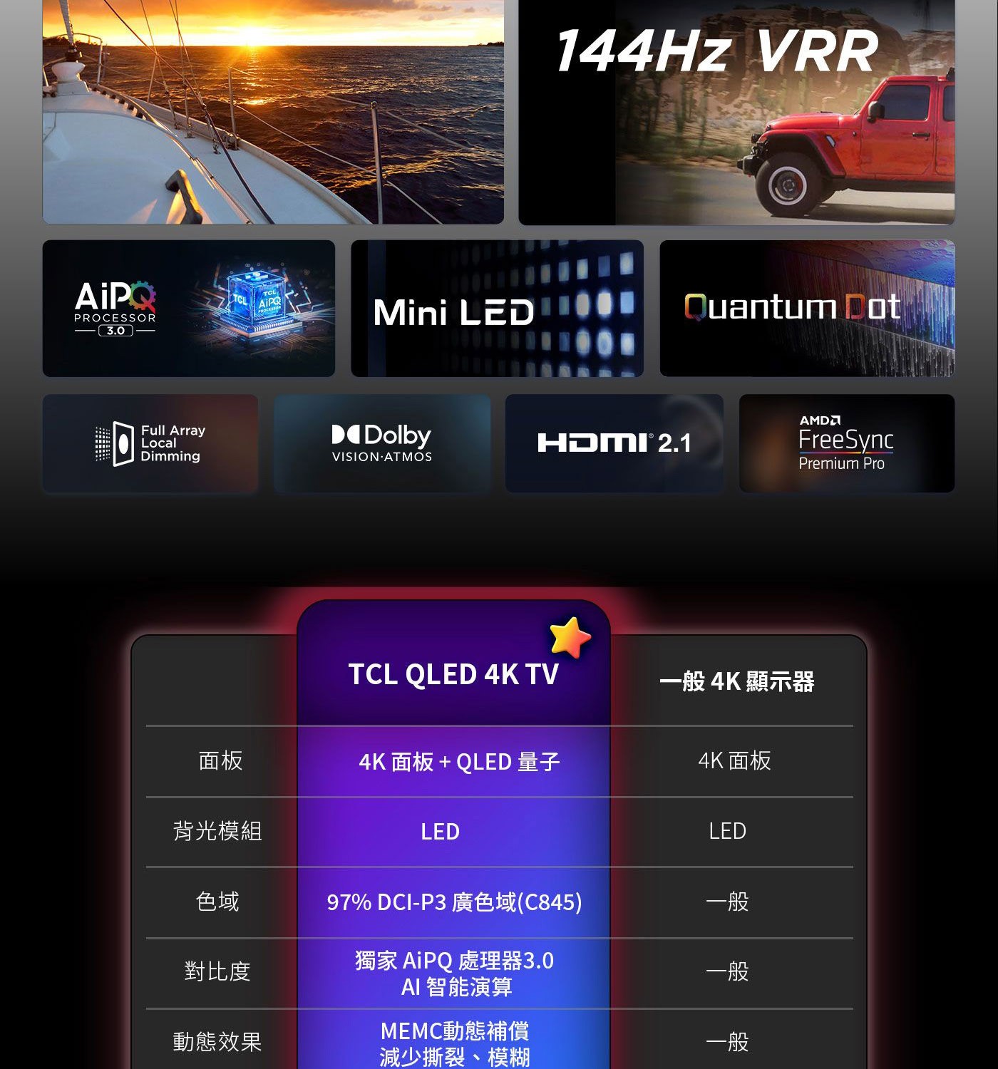 TCL 75吋 4K Mini LED QLED Google TV 量子智能連網液晶顯示器 75C845 HDR 2000 nits璀璨亮度 驚艷奪目