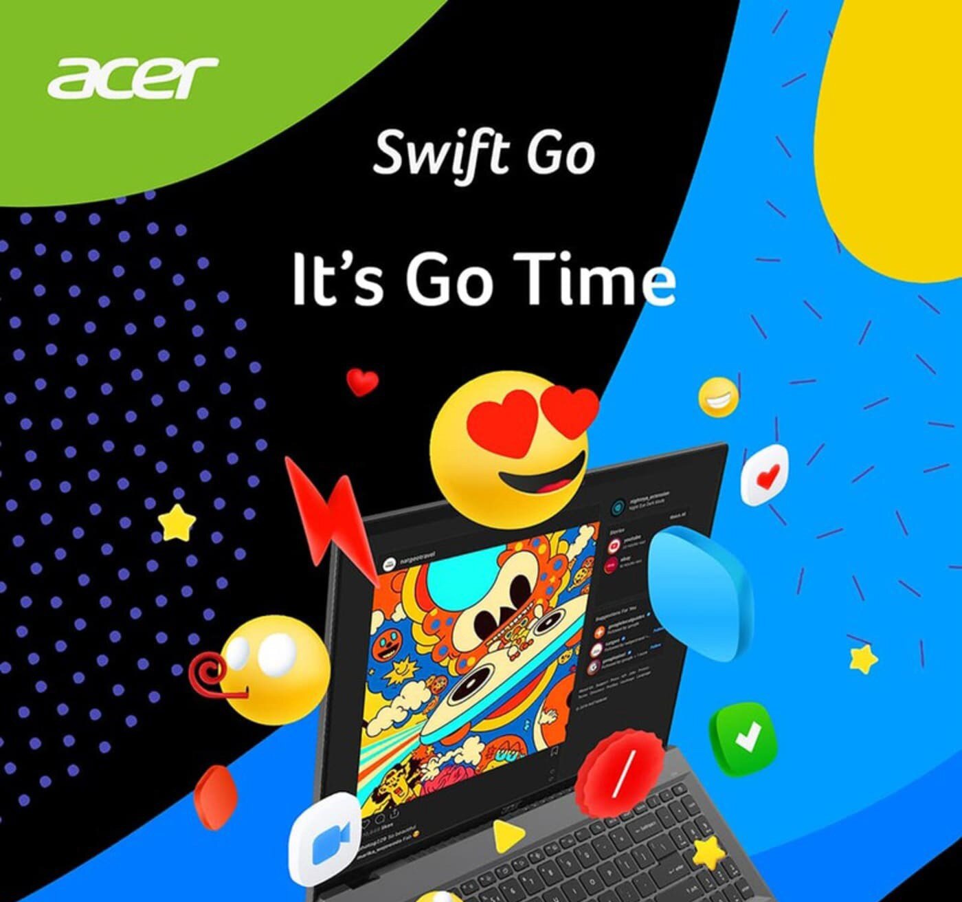 Acer Swift 16吋 筆記型電腦，使用Intel® Core™ i9-13900H Processor 2.6 GHz處理器，Windows 11 Home 作業系統，軍規認證、散熱管/雙通風口。
