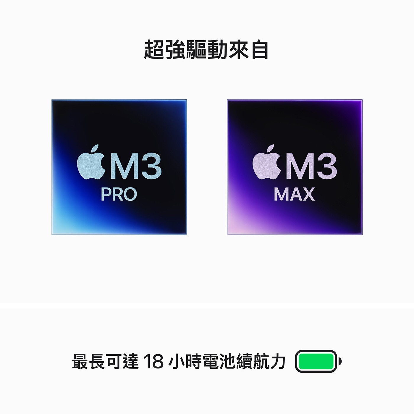 Apple MacBook Pro 14吋 搭配 M3 晶片。