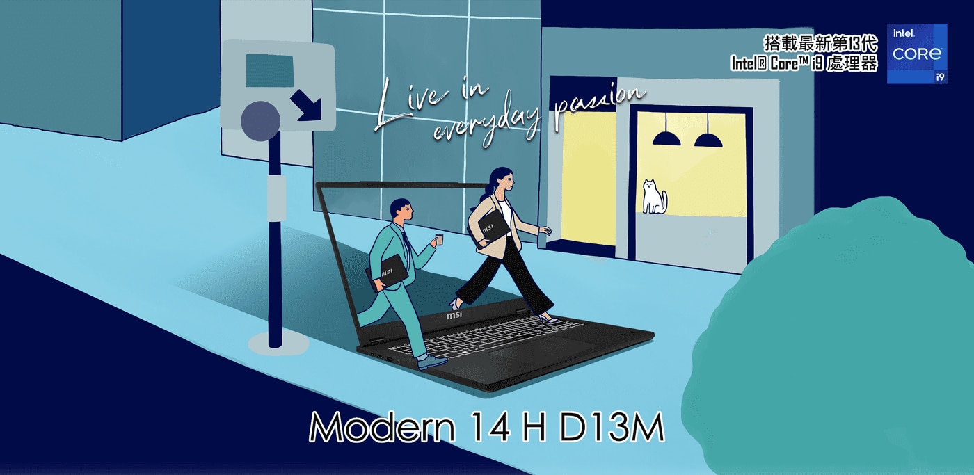 Modern 14吋 OLED 筆電 D13MG-043TW