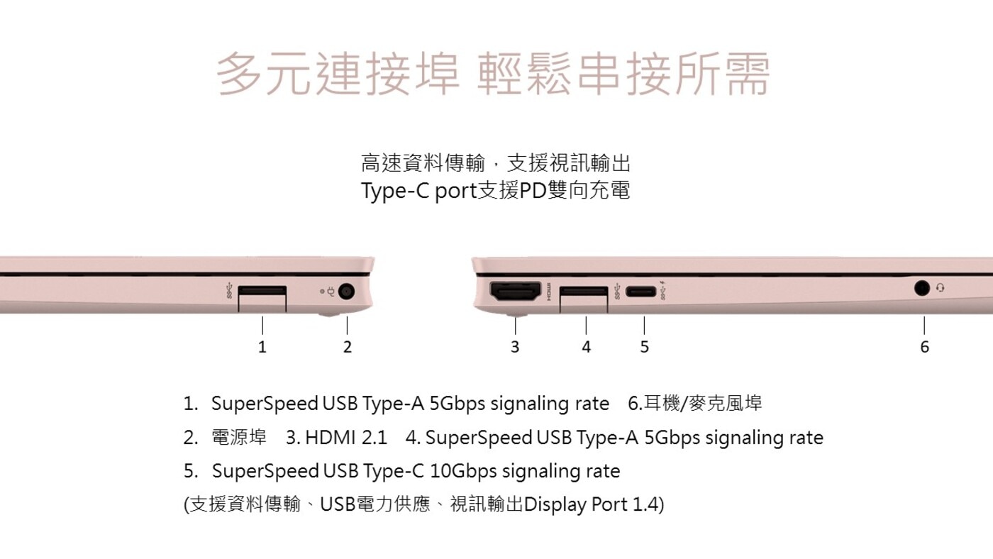 HP Pav Aero Laptop 陶瓷白 13-be2014AU