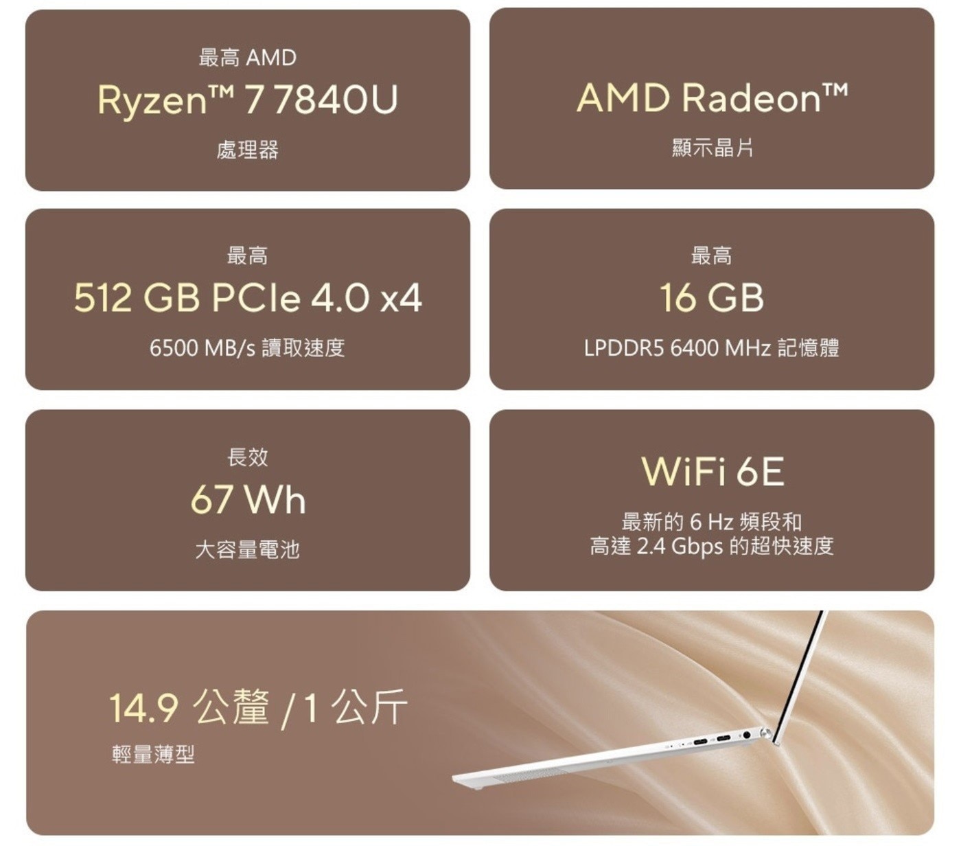 ASUS Zenbook S 13 OLED 13.3吋觸控筆電 UM5302LA-0198W7840U