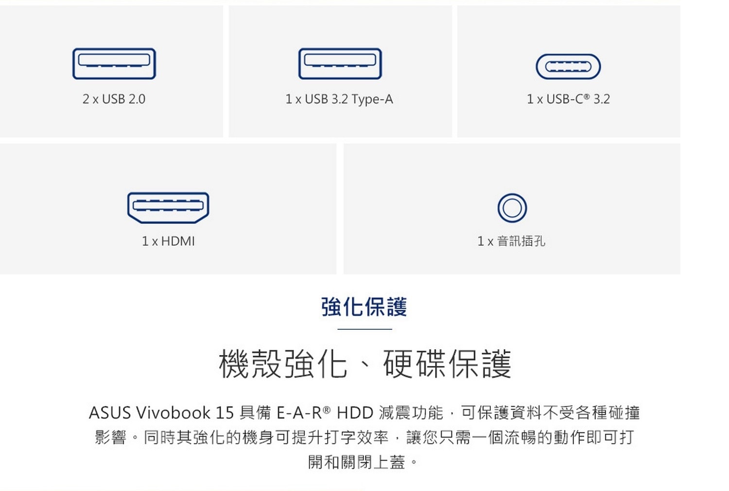 ASUS VIVOBOOK 15 X1500KA-0441KN6000 15.6吋 筆電