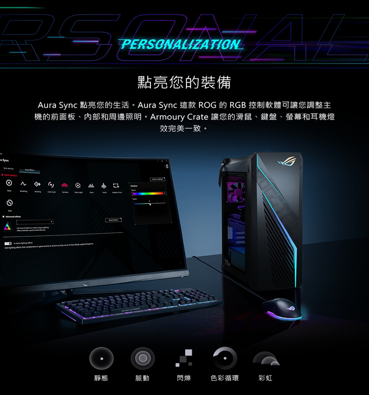 ASUS ROG G16CHR 桌上型電競電腦 G16CHR-1470KF062W，桌上型電腦、處理器 : i7-14700KF，硬碟 :1TB。