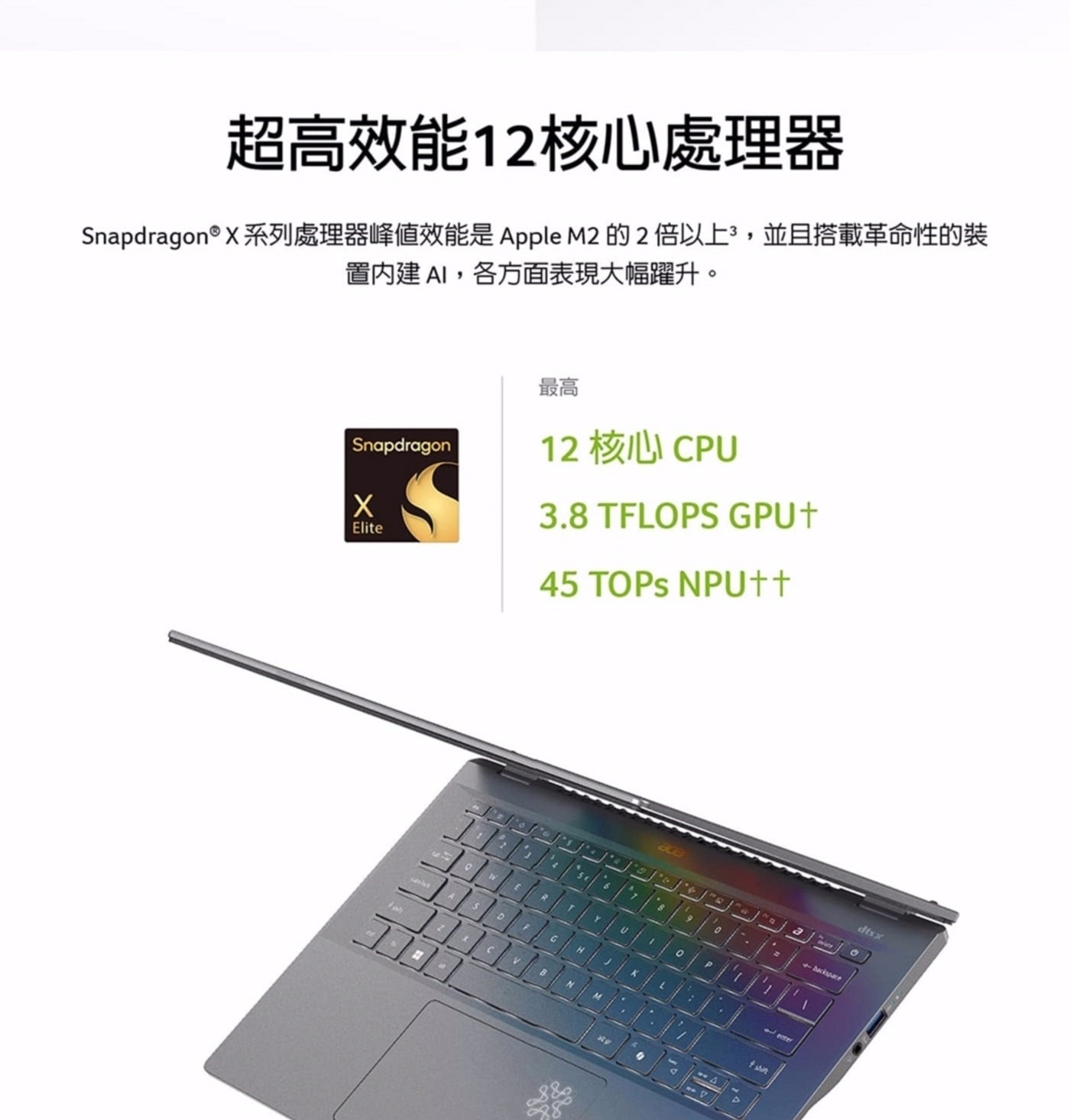 ACER 14.5 吋 AI 筆記型電腦 SF14-11T-X5F7