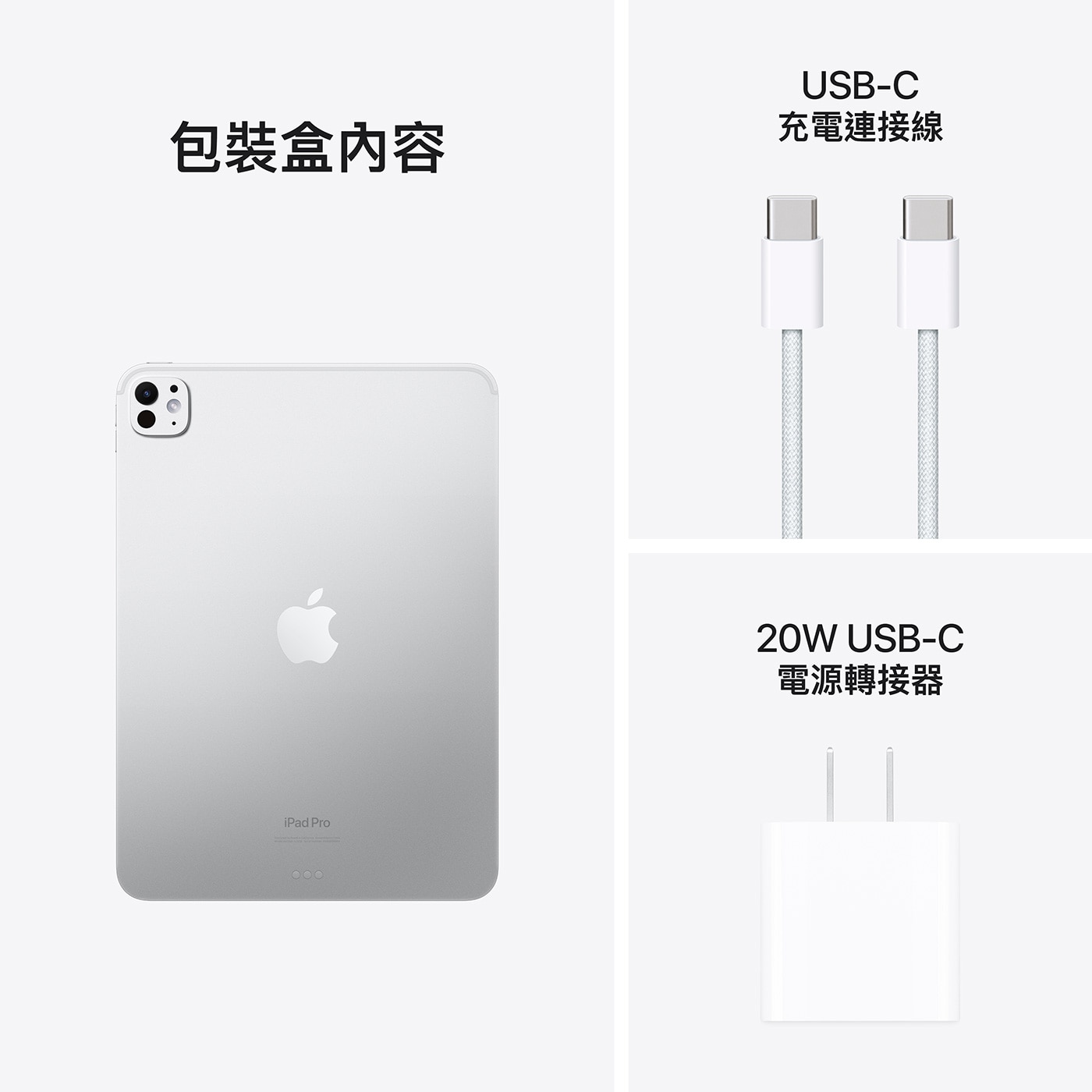 Apple 11 吋 iPad Pro Wi-Fi 256GB 配備標準玻璃 銀