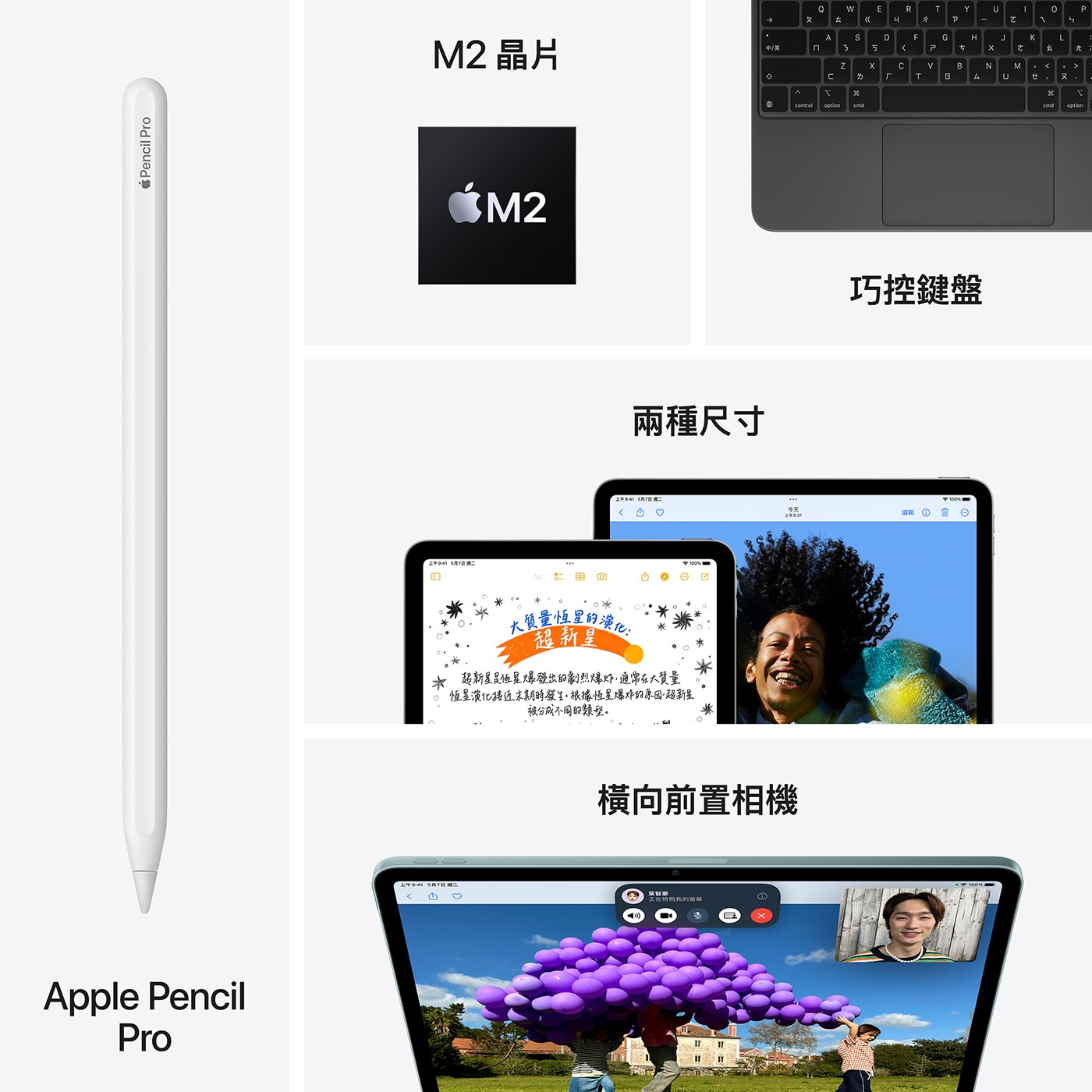 Apple 13 吋 iPad Air Wi-Fi + 行動網路 128GB 太空灰