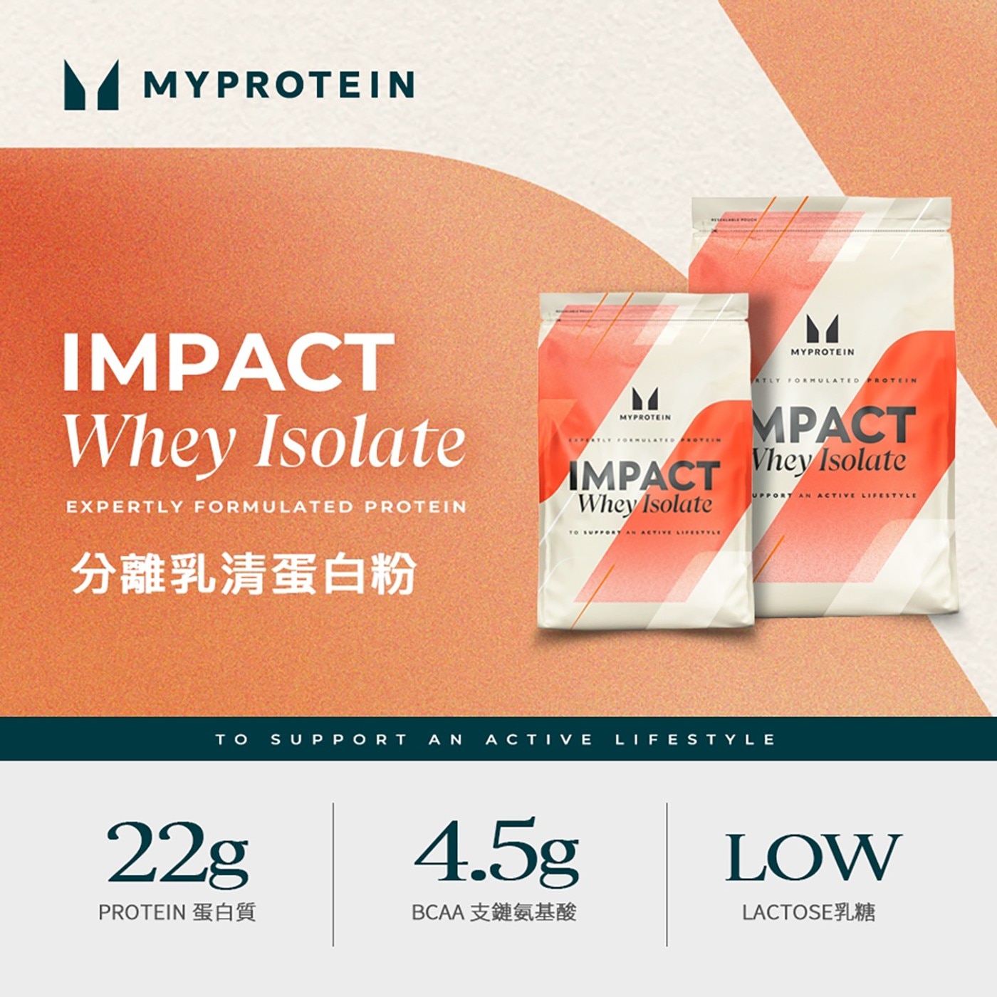 Myprotein 分離乳清蛋白粉 原味 2.5公斤