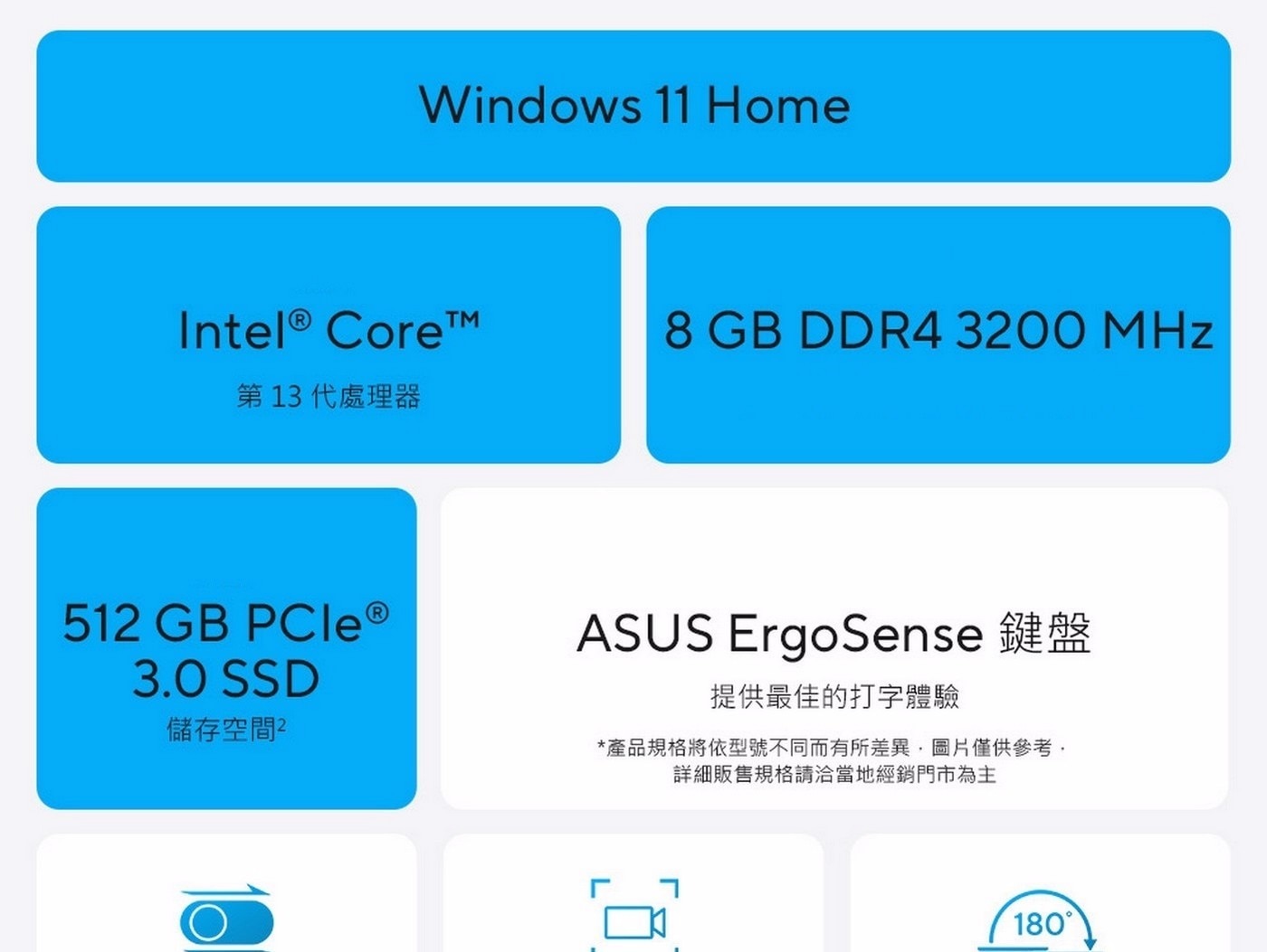 ASUS 16吋筆記型電腦I7/8GB/512GB/144HZX1605VA-0041K13700H /1.8KG