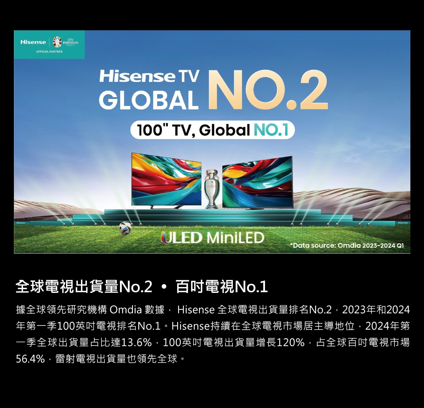 Hisense 75吋4K 144Hz HSR240 全陣列 QLED 量子點杜比影音雙認證 VIDDA 智慧連網顯示器 75Q7N