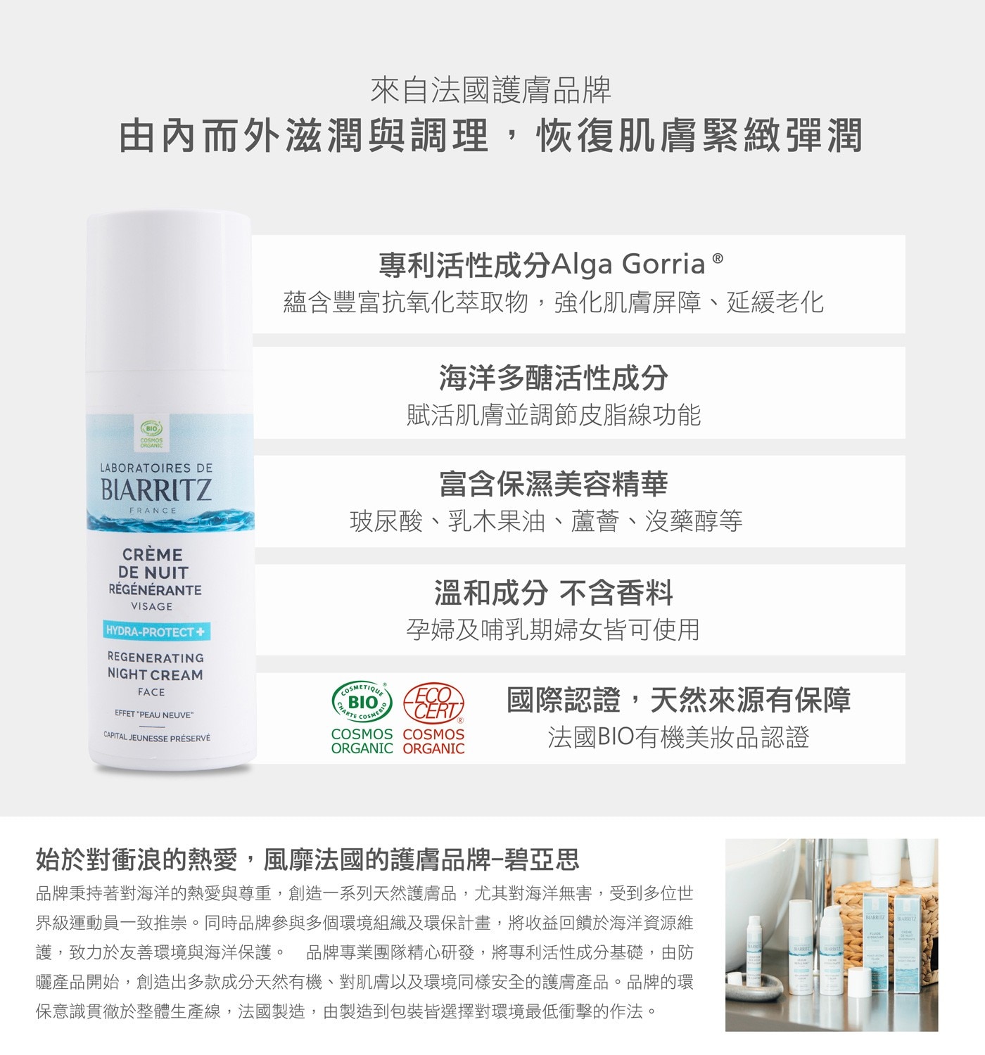 Laboratoires de Biarritz 活萃精華晚霜 50毫升