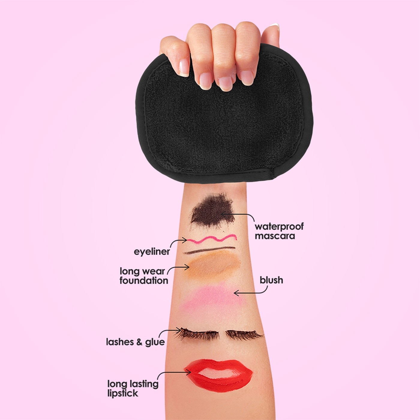 The Original MakeUp Eraser 卸妝巾組，專利技術超柔抗菌纖維，雙面使用，短毛面清除彩妝、長毛面清潔去角質，使用溫水即可卸除彩妝。