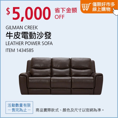 GILMAN CREEK 牛皮電動沙發