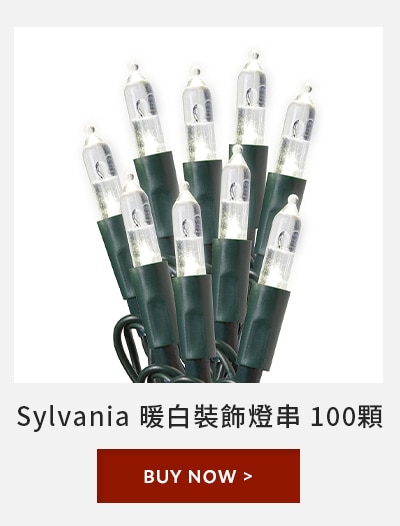 Sylvania 暖白裝飾燈串 100顆