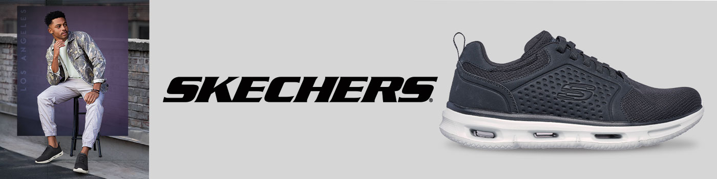 Skechers 男舒適健走鞋