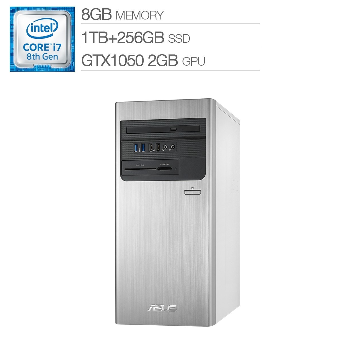 ASUS i7 六核獨顯無線主機 H-S640MB-I78700053T