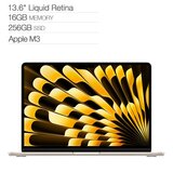 Apple MacBook Air 13吋 搭配 M3 晶片 8 核心 CPU 8 核心 GPU 16GB 記憶體 256GB SSD 星光色